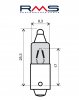 Bec RMS 246510025 12V 23W, 180° (10 pieces)