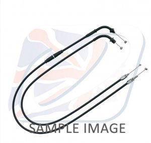Throttle cables (pair) Venhill featherlight Negru