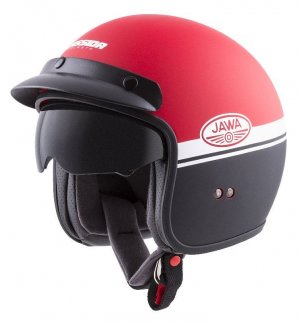 Jet helmet CASSIDA OXYGEN JAWA OHC red matt / black / white L