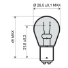 Lamp RMS 246510361 BAY15D 12V21/5W (10pcs)