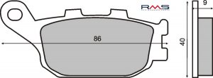 Placute de frana RMS organic