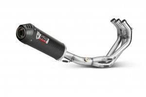 Full exhaust system 3x1 MIVV OVAL Carbon/Capac carbon