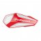 Handguard POLISPORT MX AIR with universal handlebar mounting kit Red CR04 / White