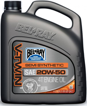 Ulei de motor Bel-Ray V-TWIN SEMI SYNTHETIC 20W-50 4 l