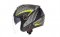 Jet helmet CASSIDA MAGNUM black matt/ grey/ yellow fluo XS