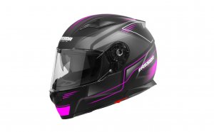 Casca integrala CASSIDA APEX FUSION black matt/ purple/ white XS