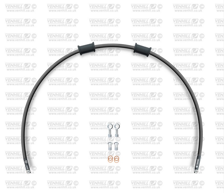 Kit conducta ambreiaj Venhill APR-10004C-BK POWERHOSEPLUS (1 conducta in kit) Black hoses, chromed fittings