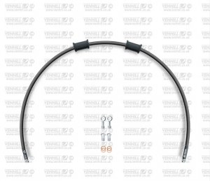 Kit conducte de frana fata Venhill DUC-4001F-BK POWERHOSEPLUS (1 conducta in kit) Black hoses, chromed fittings