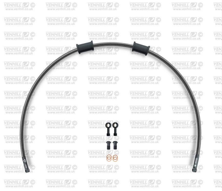 Kit conducta ambreiaj Venhill DUC-7008CB-CB POWERHOSEPLUS (1 conducta in kit) Carbon hoses, black fittings