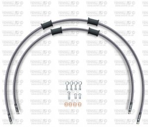 CROSSOVER Front brake hose kit Venhill SUZ-10021FS POWERHOSEPLUS (2 conducte in kit) clear hoses, stainless steel fittings