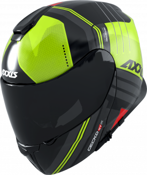 Casca Flip up AXXIS GECKO SV ABS epic b3 gloss fluor yellow XL