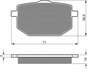 Placute de frana GOLDFREN AD  OFF-ROAD FRONT