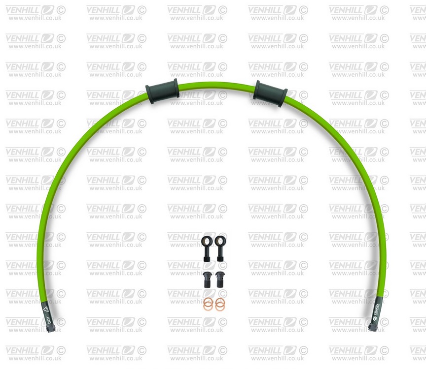 Kit conducta ambreiaj Venhill APR-10004CB-GR POWERHOSEPLUS (1 conducta in kit) Green hoses, black fittings