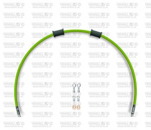 Kit conducta ambreiaj Venhill DUC-7008C-GR POWERHOSEPLUS (1 conducta in kit) Green hoses, chromed fittings