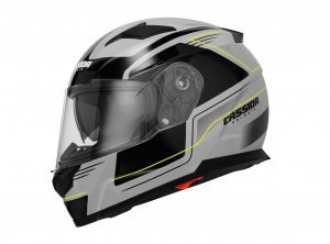 Casca integrala CASSIDA APEX FUSION grey/ black/ yellow fluo XL