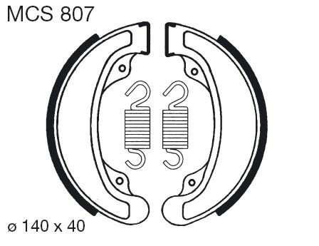 Saboti de frana LUCAS MCS 807