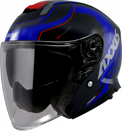 JET helmet AXXIS MIRAGE SV ABS village b7 matt blue S