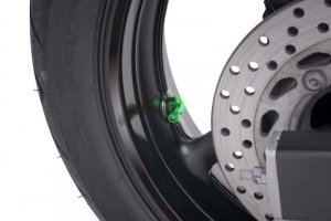Valves for tubeless wheels PUIG 5591V verde D 11mm