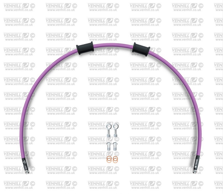 Kit conducta ambreiaj Venhill APR-10002C-PU POWERHOSEPLUS (1 conducta in kit) Purple hoses, chromed fittings