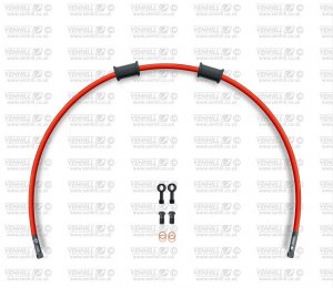 Kit conducta frana spate Venhill YAM-10005RB-RD POWERHOSEPLUS (1 conducta in kit) Red hoses, black fittings