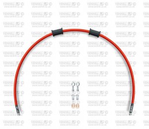 Kit conducta frana spate Venhill YAM-10005R-RD POWERHOSEPLUS (1 conducta in kit) Red hoses, chromed fittings