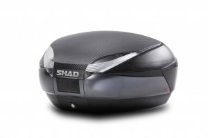 Top case cu capac colorat SHAD SH48 Carbon with PREMIUM SMART lock