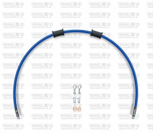 Kit conducta ambreiaj Venhill DUC-9008C-SB POWERHOSEPLUS (1 conducta in kit) Solid blue hoses, chromed fittings