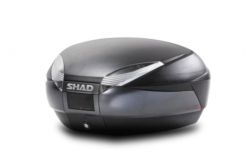 Top case SHAD SH48 Gri inchis with PREMIUM SMART lock
