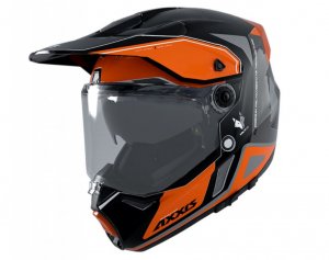 Dualsport helmet AXXIS WOLF DS roadrunner b4 matt fluor orange XS