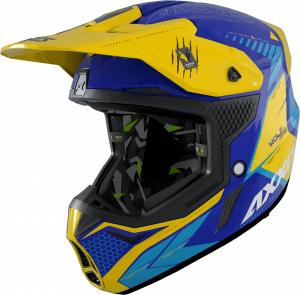 MX helmet AXXIS WOLF ABS star track c17 blue matt blue XS