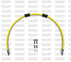 Kit conducte de frana fata Venhill DUC-4001FB-YE POWERHOSEPLUS (1 conducta in kit) Yellow hoses, black fittings